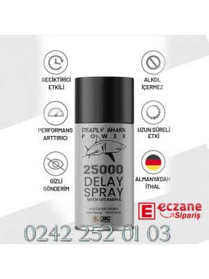 Deadly Shark 25000 Geciktirici Sprey